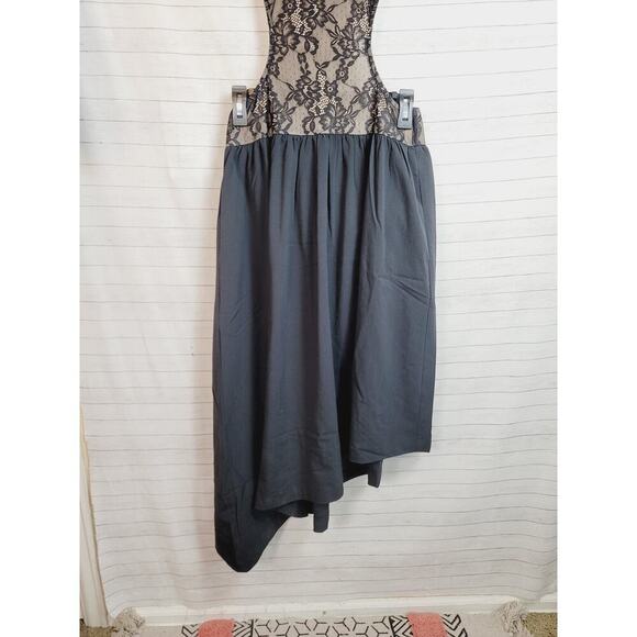 WEWOREWHAT Cutout Lace Asymmetric Midi Dress, sz Small - Picture 4 of 16